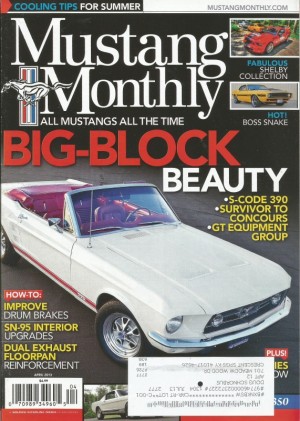 MUSTANG MONTHLY 2013 APR - FADIs TOYS, 70 BOSS SNAKE, GT350 SHOWCAR